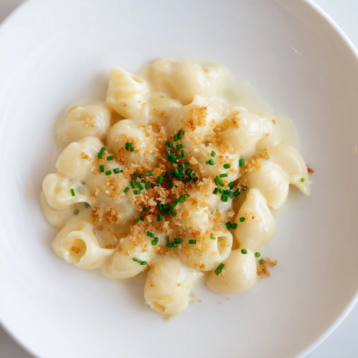 Golden Comfort Food: Creamy Stove-Top Mac and Cheese, bubbling with melted cheese for a hearty, comforting main.