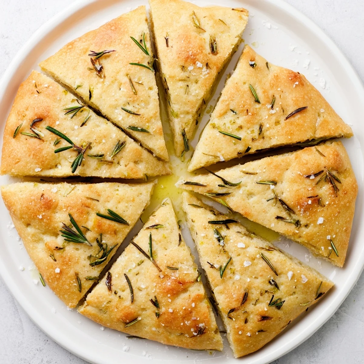 A warm, rustic image of freshly baked Yeast-Free Garlic and Rosemary Bannock Bread, perfect with hearty soups.