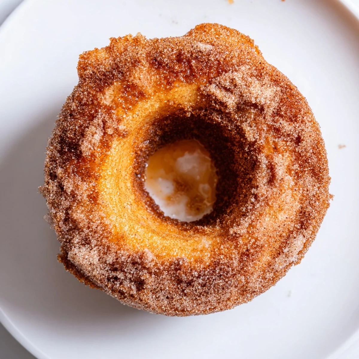 Golden, crispy 1-Minute Air Fryer Donuts, generously coated in warm cinnamon sugar, ready to eat.