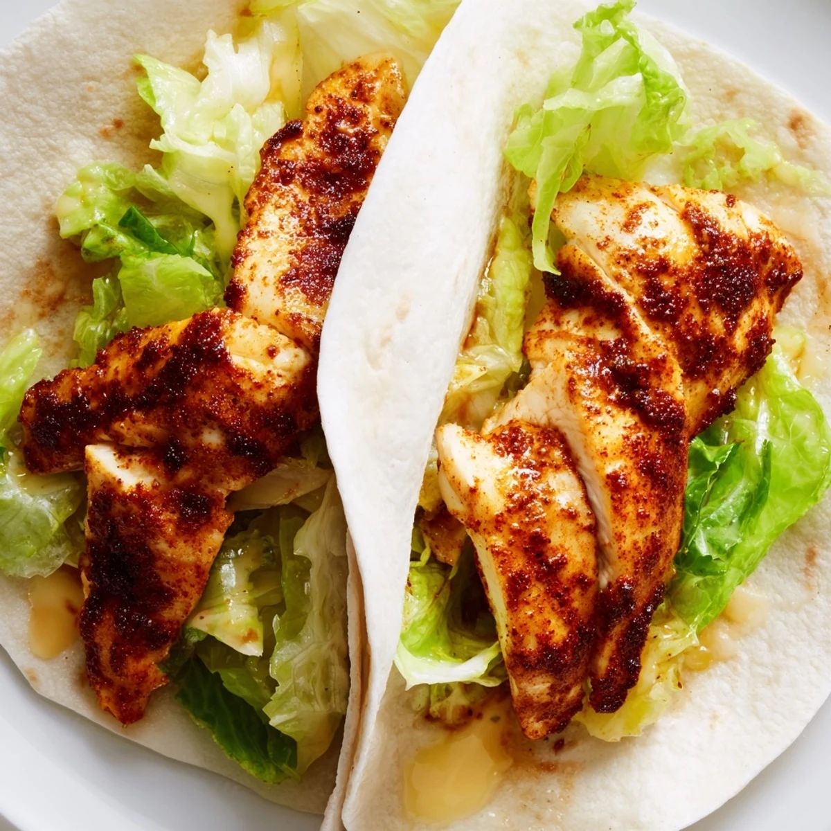 Handheld Honey Mustard Chicken Wrap resting on a rustic wooden board, drizzled with extra honey-mustard dressing and ready for a satisfying lunch.