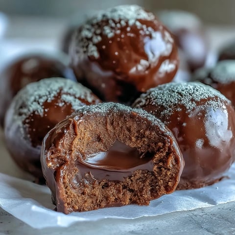 Delicate Hojicha Truffles dusted with roasted green tea powder sit on a marble surface, showcasing their rich ganache centers.