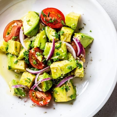 Fresh Cucumber Tomato Avocado