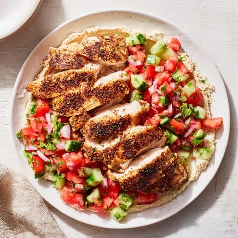 Chicken Shawarma Salad Tahini