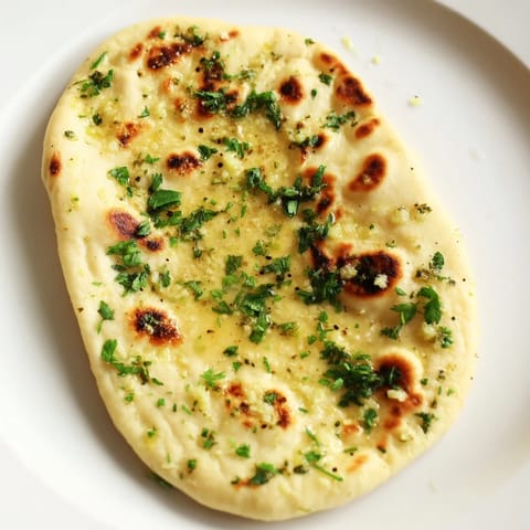 Homemade Garlic Naan Bread