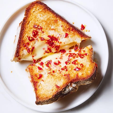 Brie Chili Crisp Grilled Cheese