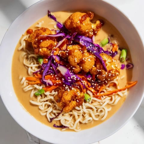 Chaos Cooking Buffalo Cauliflower Ramen