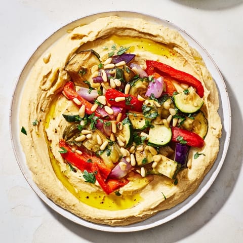 Hummus Roasted Veggies