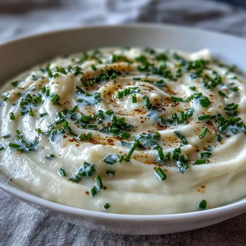 Velvety Creamy Celery Root Bisque served warm with a crusty bread slice alongside a glass of white wine.