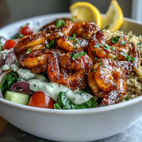 Mediterranean Shrimp Bowl