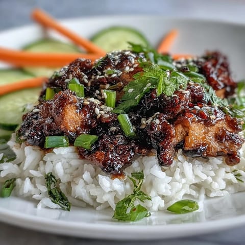 A close-up of Sesame Turkey Lettuce Wrap Bowls with fluffy rice and crisp lettuce cups.