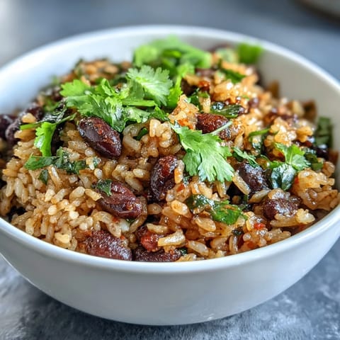 Spanish Rice Beans Dish