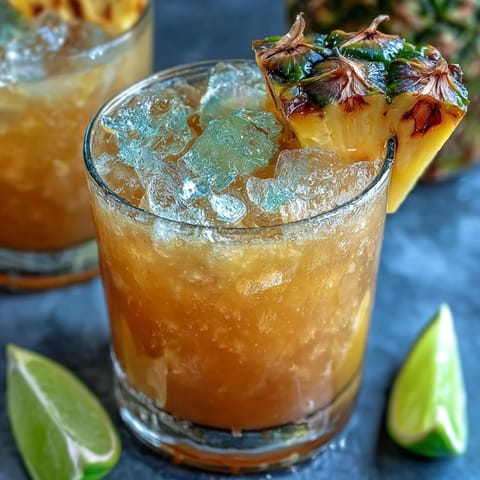 Refreshing pineapple margarita mocktail served in salt-rimmed glasses with lime and pineapple garnish.  