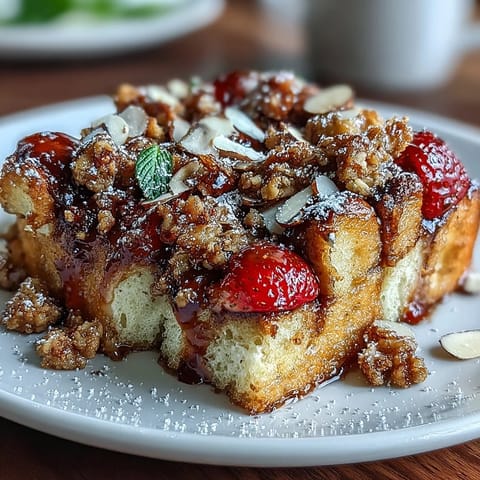 Galentines Strawberry French Toast
