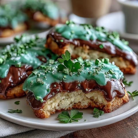 Festive St. Patrick's Day shamrock sugar cookies with vibrant green royal icing, perfect for celebrating with family and friends.