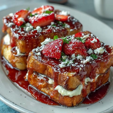 Mothers Day Strawberry French Toast