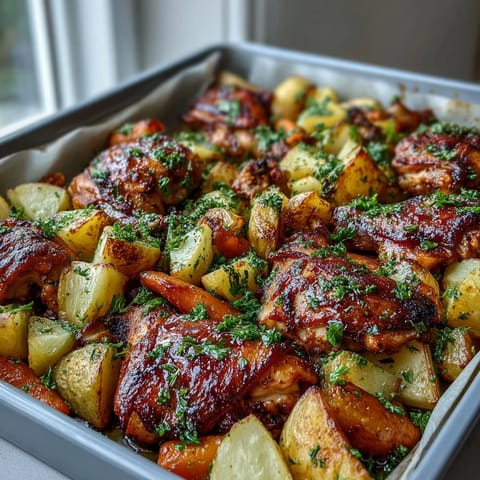 Easy Sheet Pan Chicken Dinner