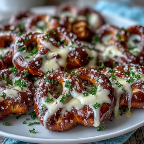 St Patricks Shamrock Pretzel Bites