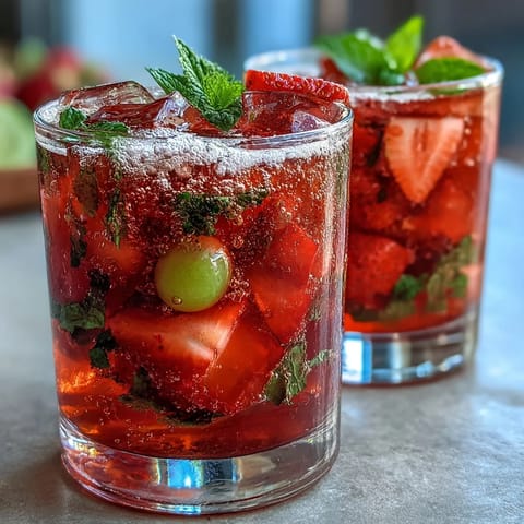A vibrant Spring Sangria Mocktail with white grape juice, citrus slices, and fresh mint in a glass pitcher.