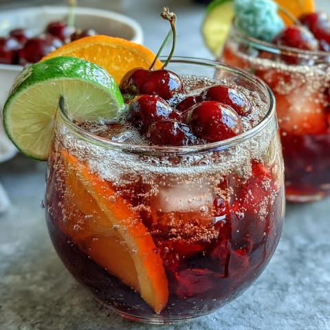 Festive punch bowl with rainbow sherbet and Sprite, perfect for graduation parties and celebrations.  
