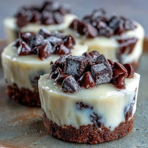 Rich, creamy mini cheesecake bites featuring a classic Oreo crust, ready to enjoy.
