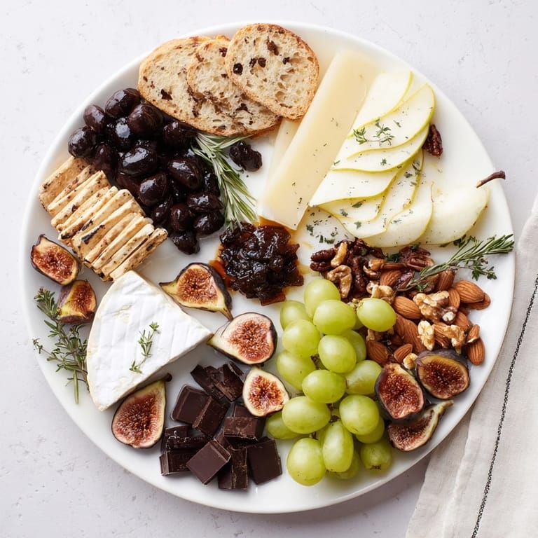 Imagine a rustic Winter Solstice Board overflowing with savory olives, sweet figs, and ripe Brie cheese.