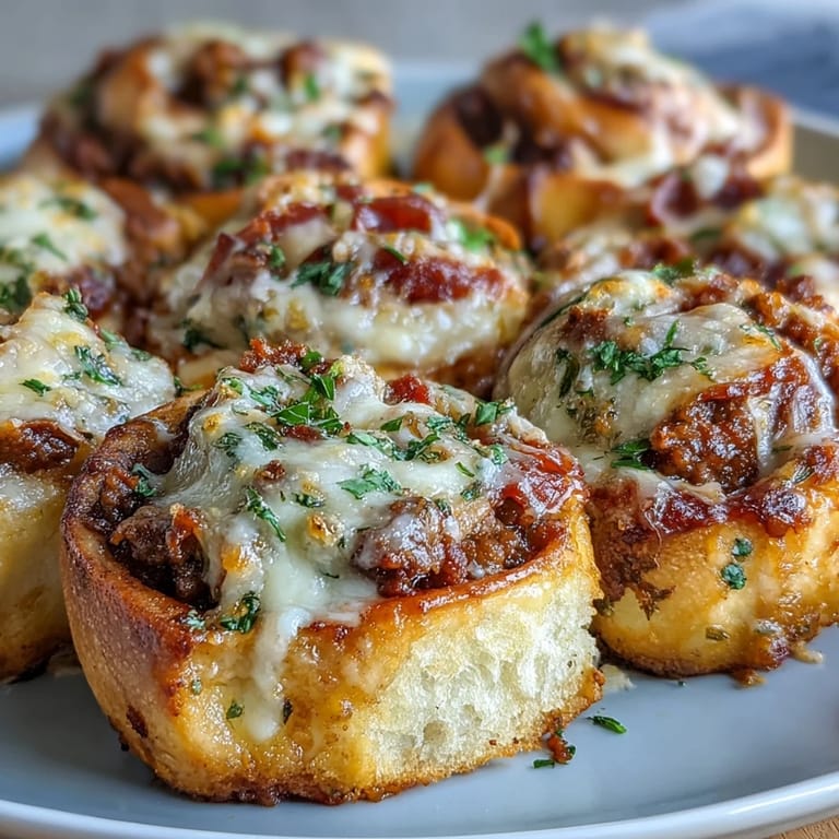 Savory Irresistible High Protein Pepperoni Pizza Rolls served on a plate with a small bowl of warm marinara for dipping.