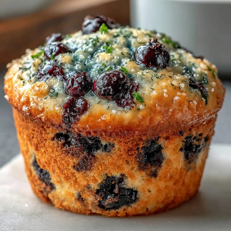 Healthy Vegan Blueberry Lemon Protein Muffins, fluffy texture and lemon zest visible, perfect for meal prep.