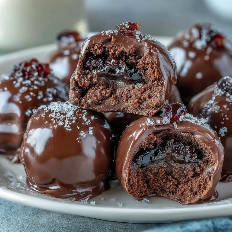 3. Luxurious handmade truffles featuring velvety dark chocolate and bright candied orange, ideal for gifting.