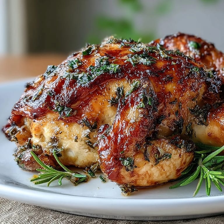 Golden roasted chicken infused with orange zest and herbs, surrounded by tender carrots and parsnips.  