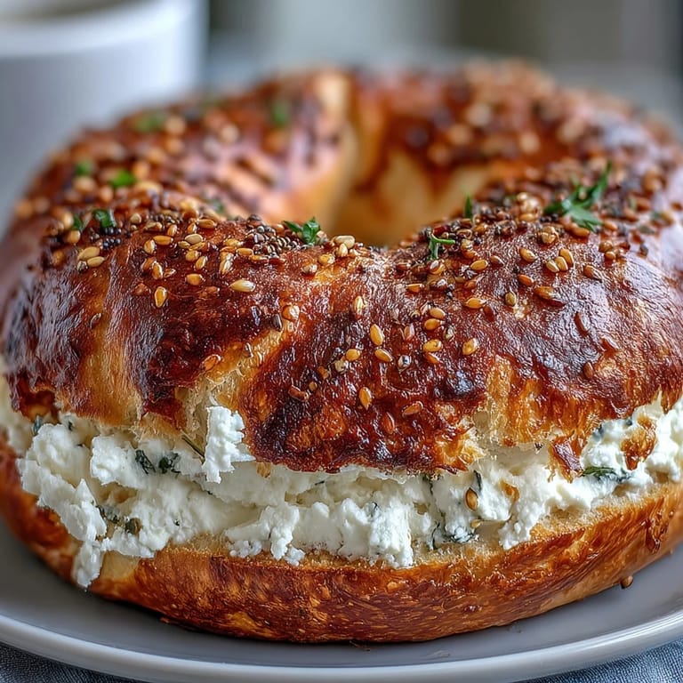 Soft, protein-packed cottage cheese bagels served fresh, ideal for toasting or enjoying with your favorite spread.