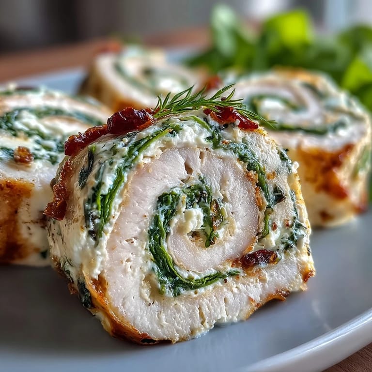 Delightful Turkey, Cheese & Spinach Tortilla Pinwheels: Bite-sized appetizers featuring savory turkey, melted cheese, and crisp spinach leaves in easy-to-eat tortilla rolls.