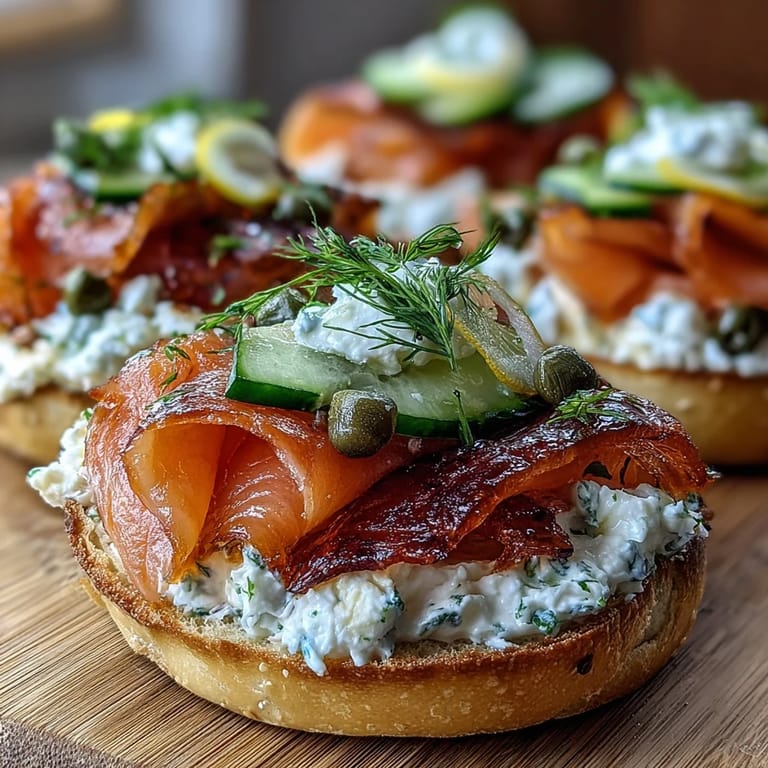 Savory Mother's Day Brunch: Smoked Salmon Bagel Board, featuring toasted bagels and bright accompaniments.