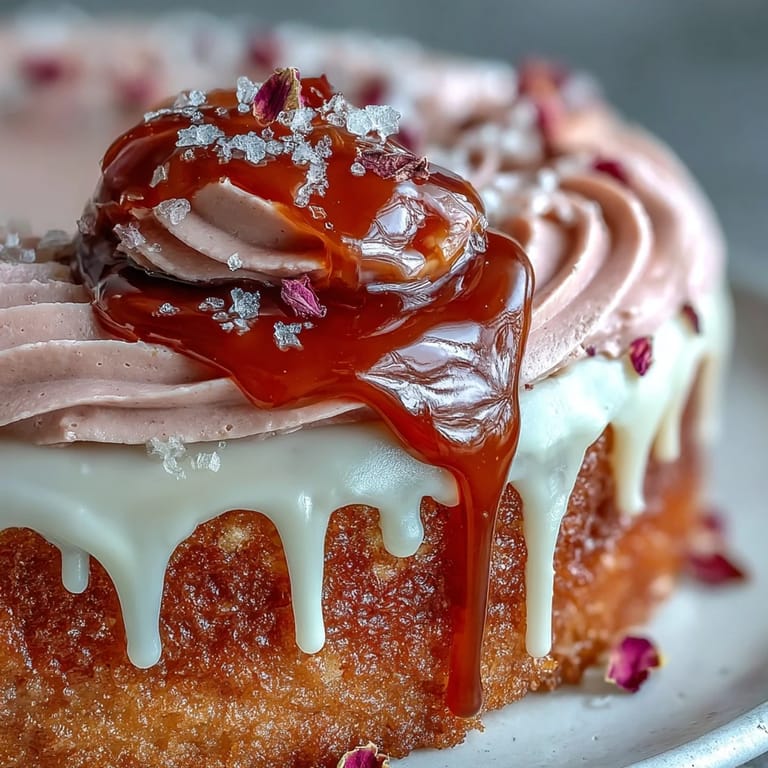Savor this decadent Bridal Shower Rosé Velvet Cake, a perfect sweet centerpiece.