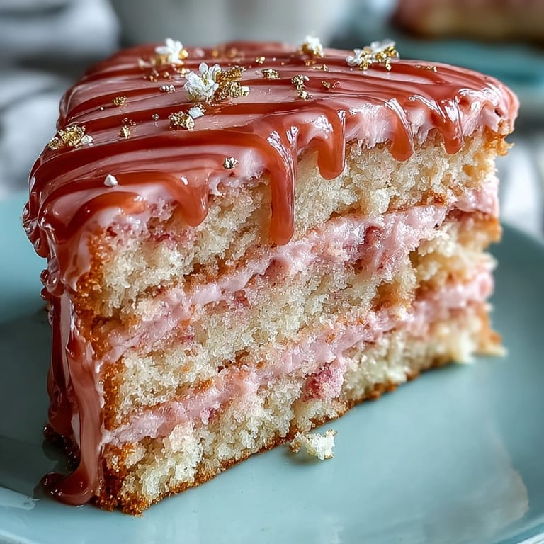 Soft, moist Rosé Velvet Cake perfect for bridal showers and celebrations.