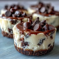 Mini cheesecake bites with Oreo crust, a decadent dessert perfect for any party.
